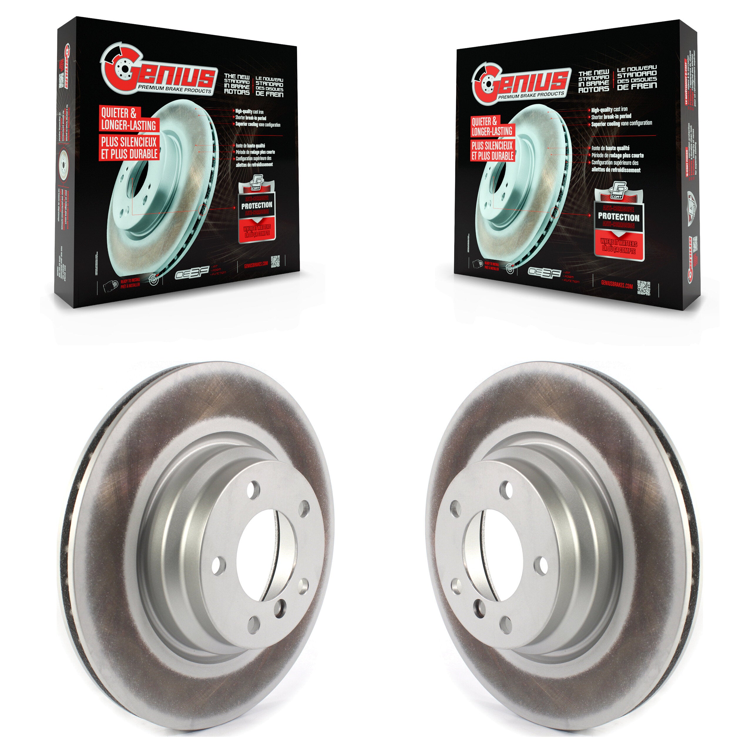 Genius KG-101392 Disc Brake Rotor for 2006-2012 BMW X1, BMW 330i, BMW 330xi - Front