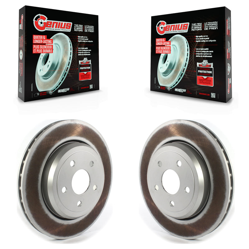 Genius KG-101394 Disc Brake Rotor for 2012-2024 Dodge Charger Daytona, Dodge Durango, Jeep Grand Cherokee - Rear