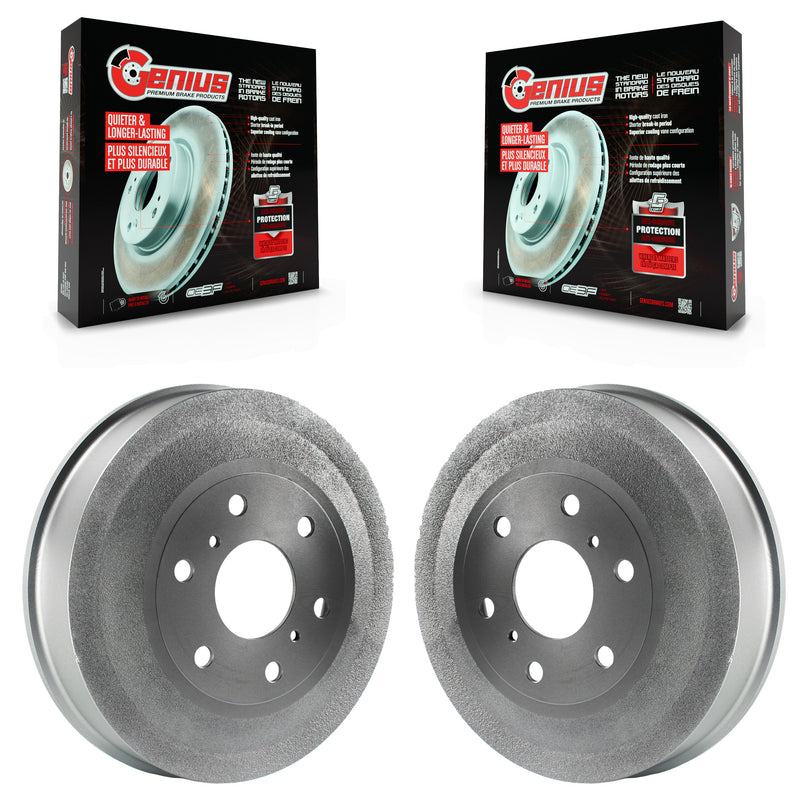 Genius KG-101412 Brake Drum for 2009-2013 Chevrolet Silverado 1500, GMC Sierra 1500 - Rear