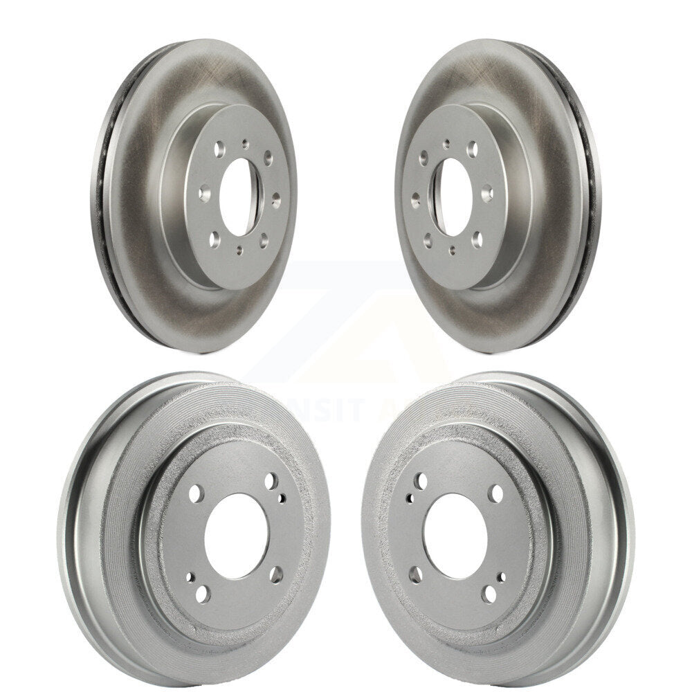 Genius KG-101424 Disc Brake Rotor and Hub Assembly for 1993-2008 Honda Fit, Honda Civic, Acura EL - Front and Rear