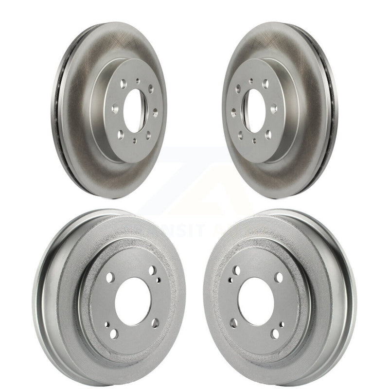Genius KG-101424 Disc Brake Rotor and Hub Assembly for 1993-2008 Honda Fit, Honda Civic, Acura EL - Front and Rear