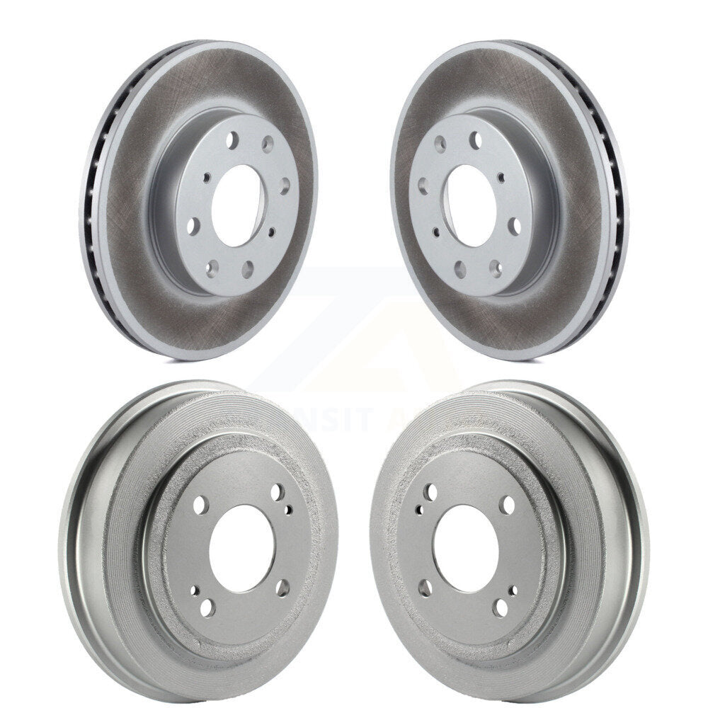 Genius KG-101425 Disc Brake Rotor and Hub Assembly for 1992-2000 Honda Civic - Front and Rear