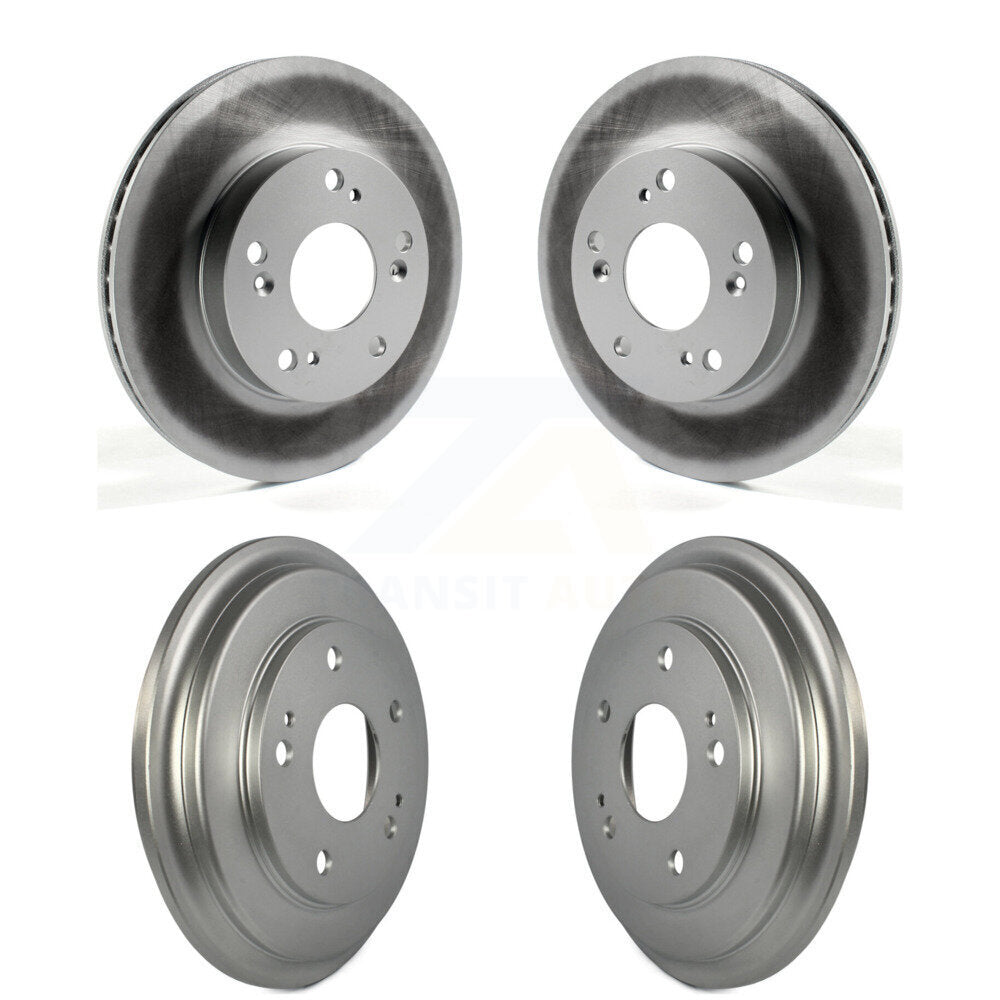 Genius KG-101427 Disc Brake Rotor and Hub Assembly for 2012-2015 Honda Civic - Front and Rear