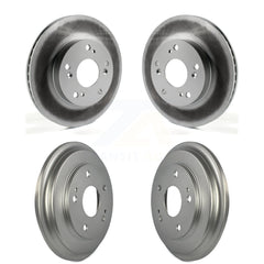 Genius KG-101427 Disc Brake Rotor and Hub Assembly for 2012-2015 Honda Civic - Front and Rear