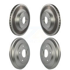 Genius KG-101428 Disc Brake Rotor and Hub Assembly for 2013-2015 Honda Civic - Front and Rear