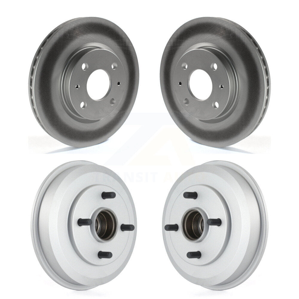 Genius KG-101432 Disc Brake Rotor and Hub Assembly for 2008 Ford Focus - Front and Rear