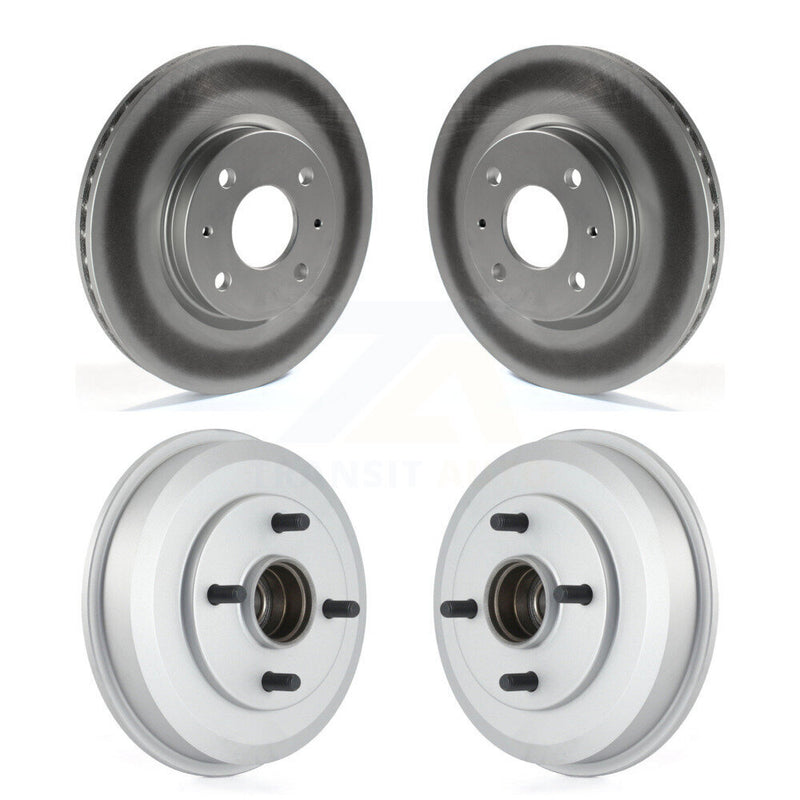 Genius KG-101432 Disc Brake Rotor and Hub Assembly for 2008 Ford Focus - Front and Rear