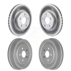 Genius KG-101435 Disc Brake Rotor and Hub Assembly for 2003-2005 Chevrolet Cavalier, Pontiac Sunfire - Front and Rear