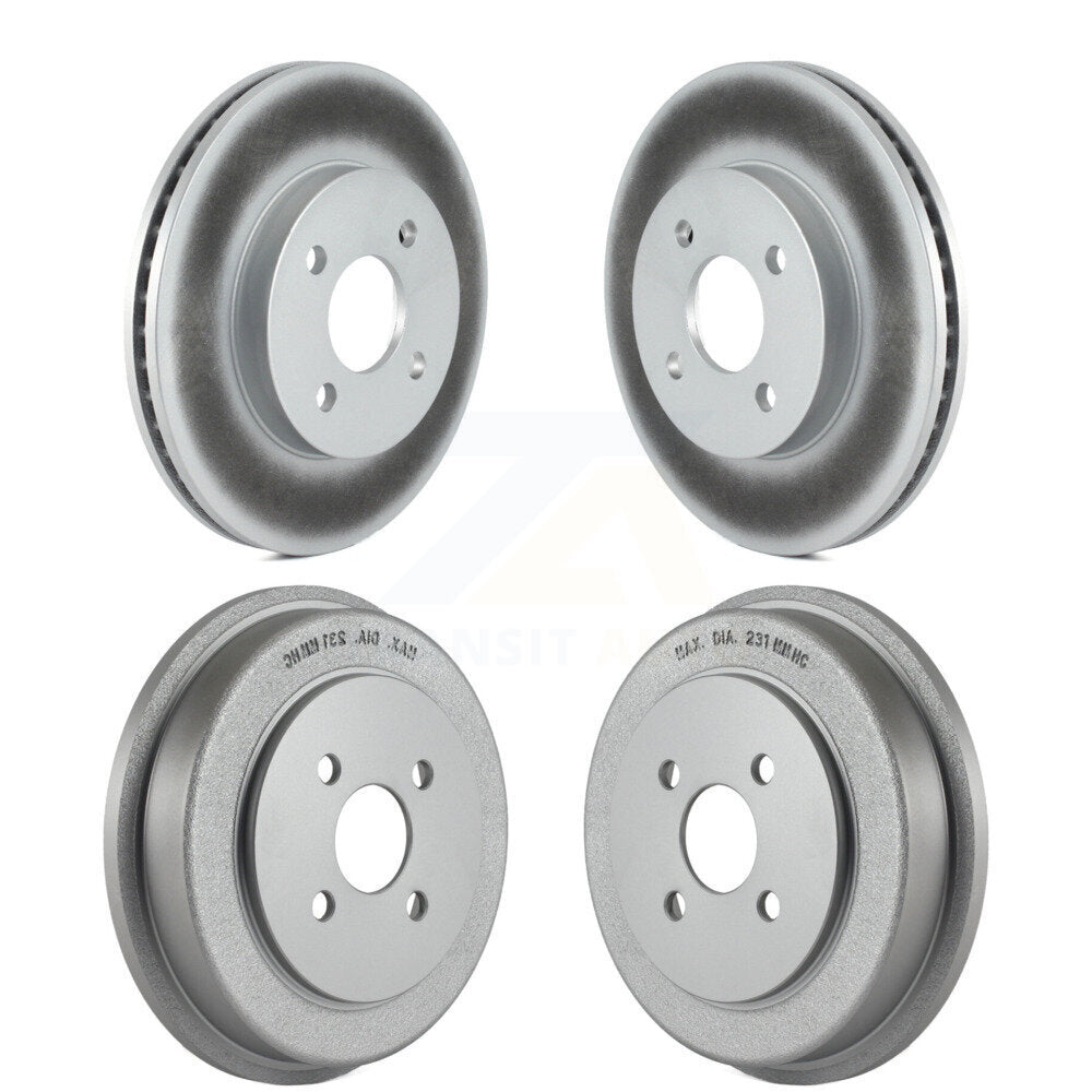 Genius KG-101443 Disc Brake Rotor and Hub Assembly for 2003-2008 Chevrolet Cobalt, Pontiac G5 and More - Front and Rear