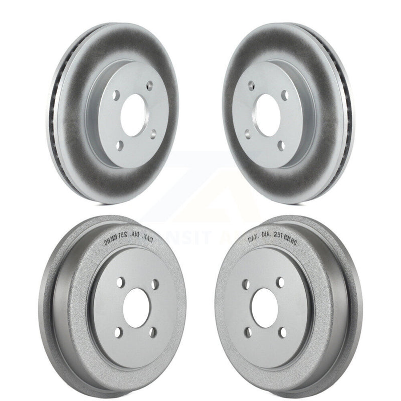 Genius KG-101443 Disc Brake Rotor and Hub Assembly for 2003-2008 Chevrolet Cobalt, Pontiac G5 and More - Front and Rear
