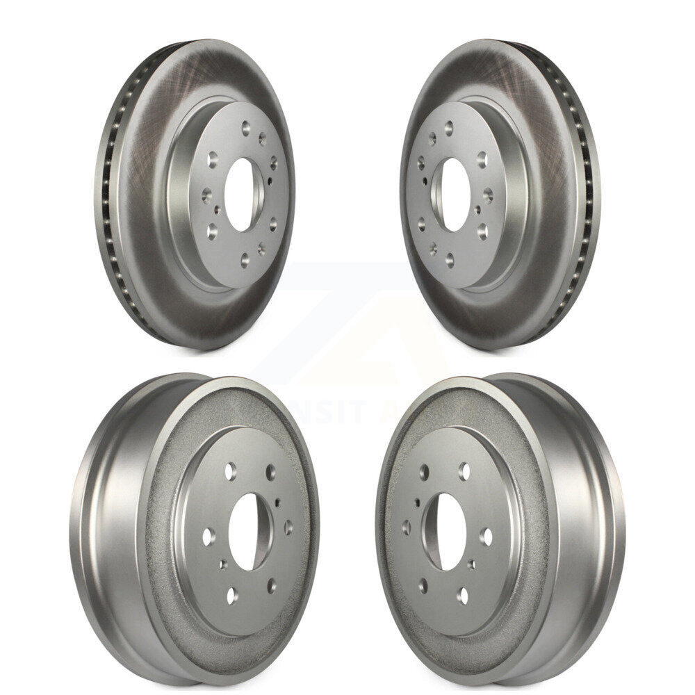 Genius KG-101446 Disc Brake Rotor and Hub Assembly for 2005-2008 Chevrolet Silverado 1500, GMC Sierra 1500 and More - Front and Rear