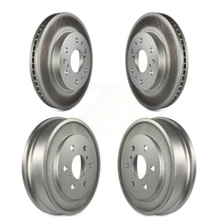 Genius KG-101446 Disc Brake Rotor and Hub Assembly for 2005-2008 Chevrolet Silverado 1500, GMC Sierra 1500 and More - Front and Rear