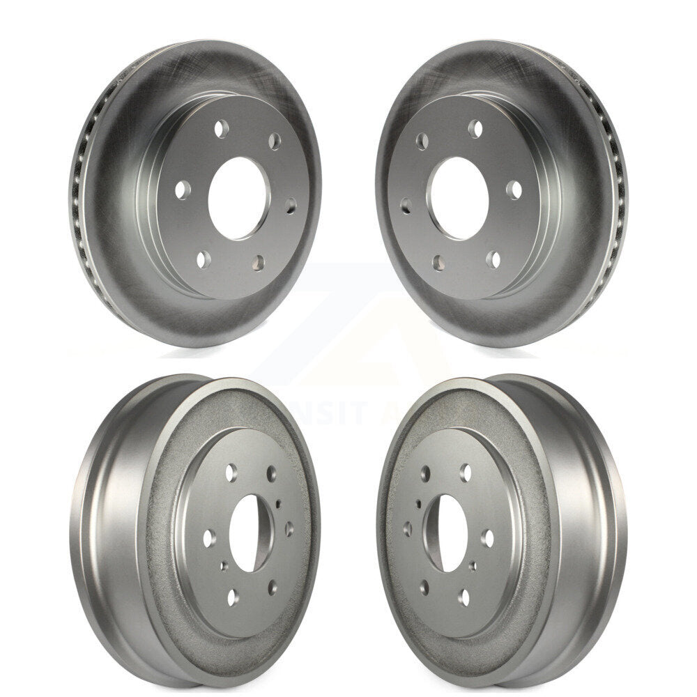 Genius KG-101447 Disc Brake Rotor and Hub Assembly for 2005-2007 Chevrolet Silverado 1500 Classic, GMC Sierra 1500 Classic and More - Front and Rear