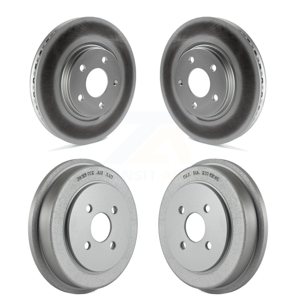 Genius KG-101448 Disc Brake Rotor and Hub Assembly for 2006 Pontiac Pursuit - Front and Rear