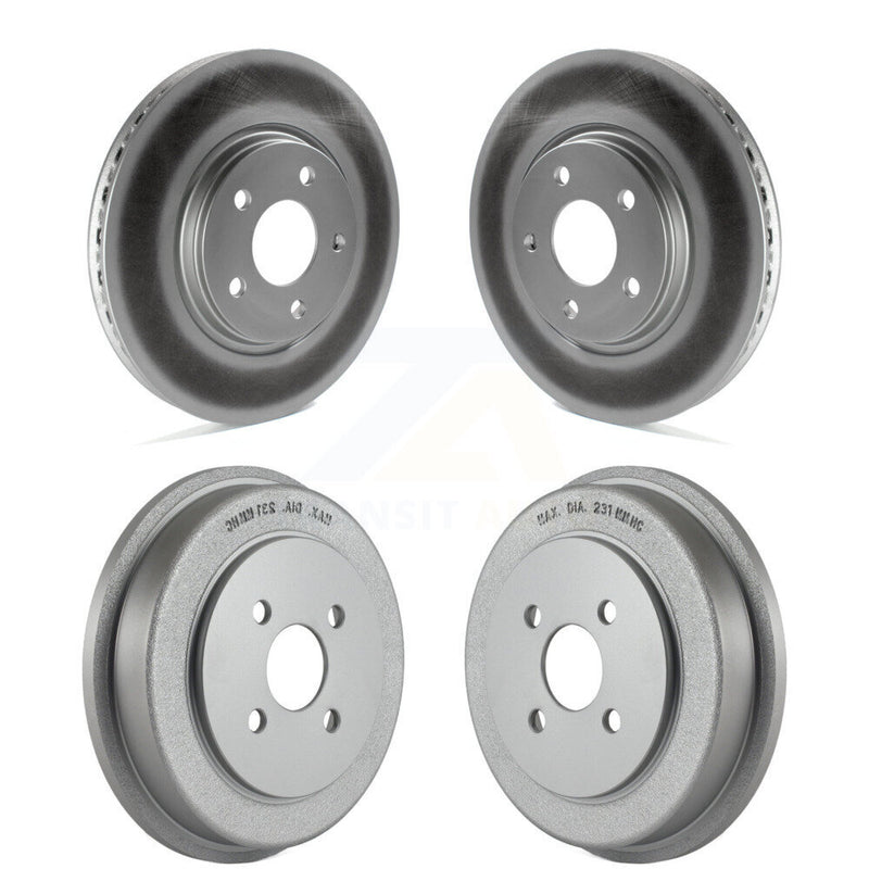 Genius KG-101448 Disc Brake Rotor and Hub Assembly for 2006 Pontiac Pursuit - Front and Rear