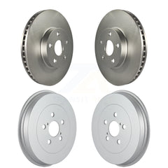 Genius KG-101450 Disc Brake Rotor and Hub Assembly for 2003-2008 Pontiac Vibe, Toyota Matrix - Front and Rear