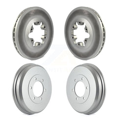 Genius KG-101454 Disc Brake Rotor and Hub Assembly for 2004-2008 Isuzu i-290, Isuzu i-370 and More - Front and Rear