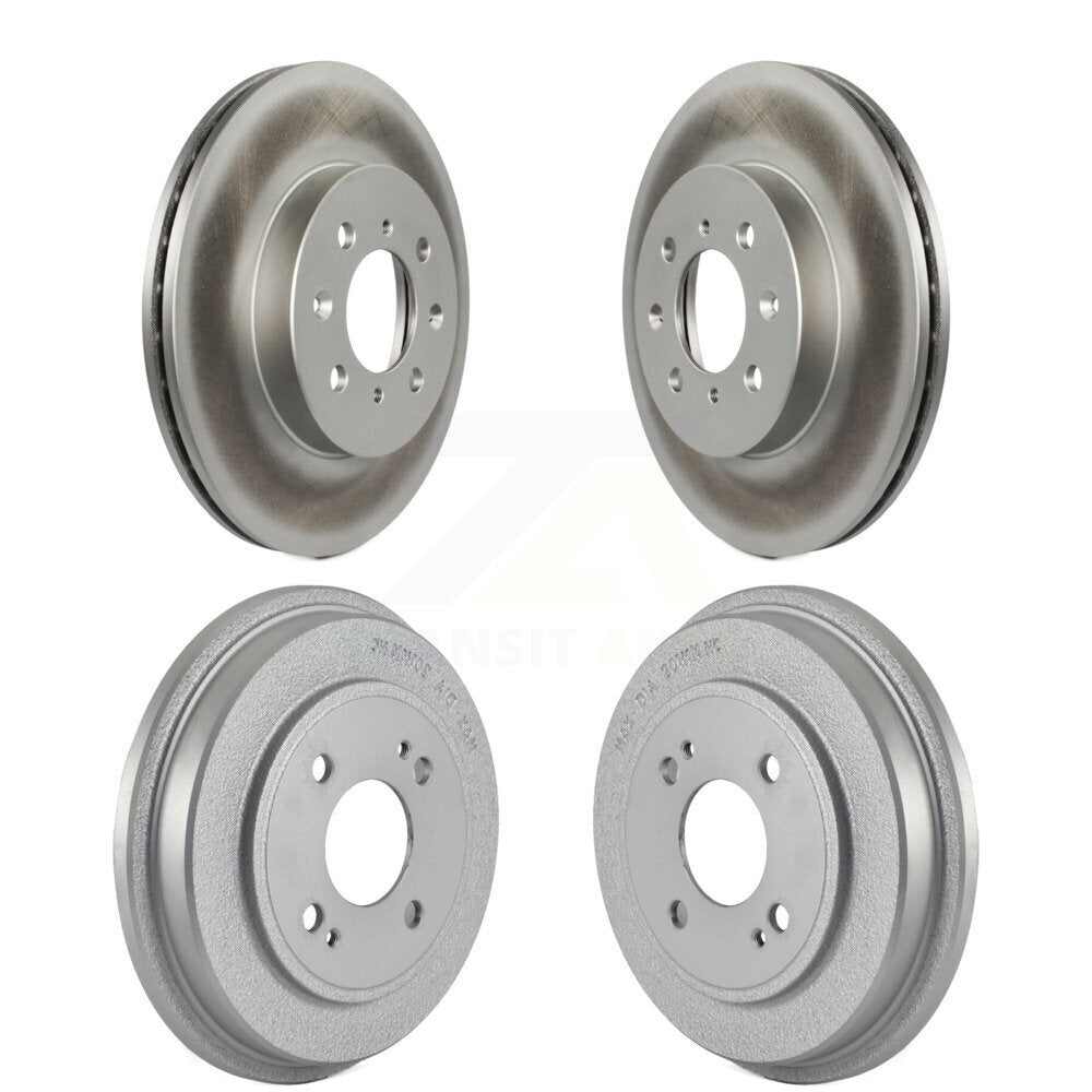 Genius KG-101462 Disc Brake Rotor and Hub Assembly for 2001-2014 Honda Fit, Honda Insight, Honda Civic - Front and Rear