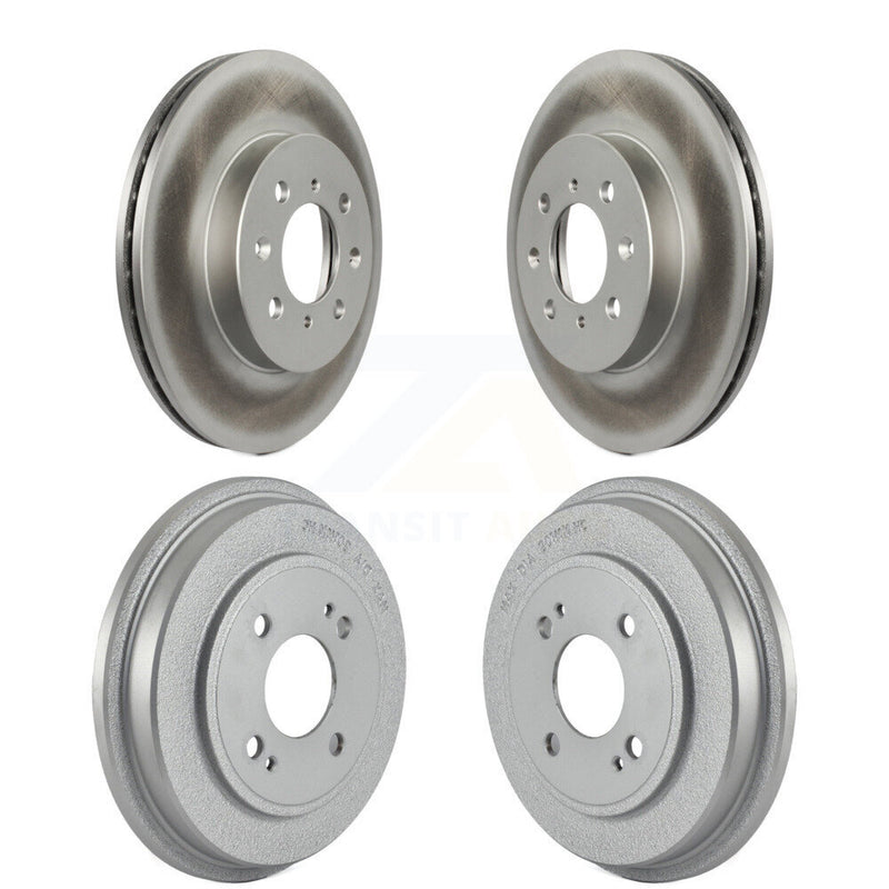 Genius KG-101462 Disc Brake Rotor and Hub Assembly for 2001-2014 Honda Fit, Honda Insight, Honda Civic - Front and Rear
