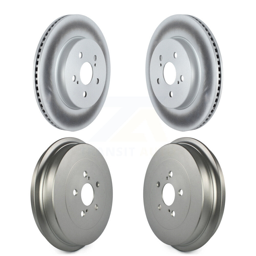 Genius KG-101465 Disc Brake Rotor and Hub Assembly for 2019 Toyota Corolla - Front and Rear