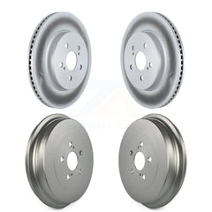 Genius KG-101465 Disc Brake Rotor and Hub Assembly for 2019 Toyota Corolla - Front and Rear