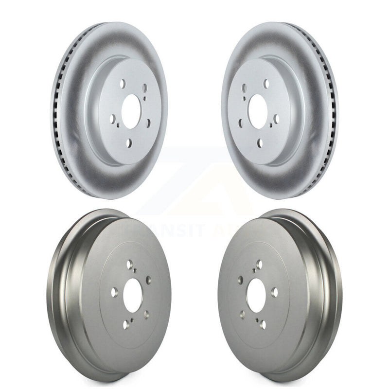 Genius KG-101465 Disc Brake Rotor and Hub Assembly for 2019 Toyota Corolla - Front and Rear