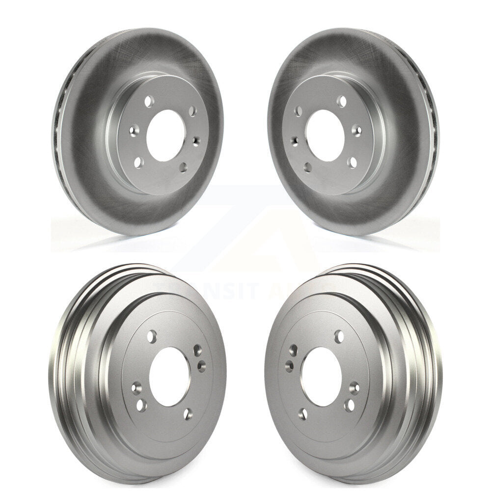 Genius KG-101466 Disc Brake Rotor and Hub Assembly for 2006-2011 Hyundai Accent, Kia Rio, Kia Rio5 - Front and Rear