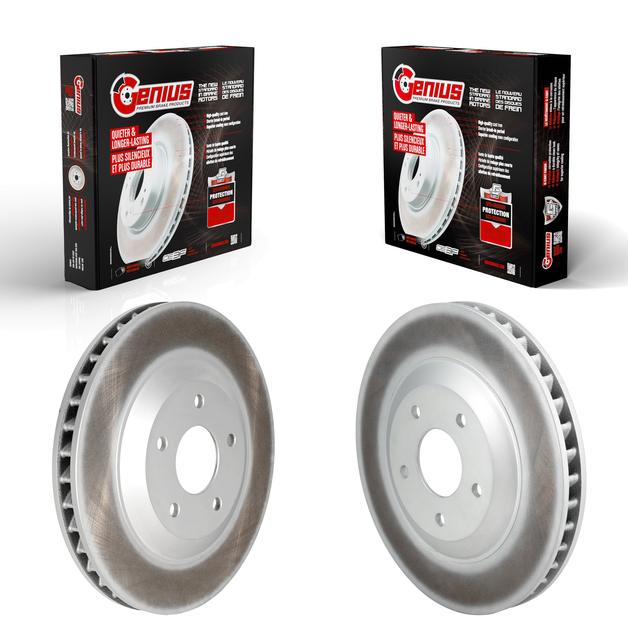 Genius KG-101481 Disc Brake Rotor for 1997-2009 Cadillac XLR, Chevrolet Corvette - Front