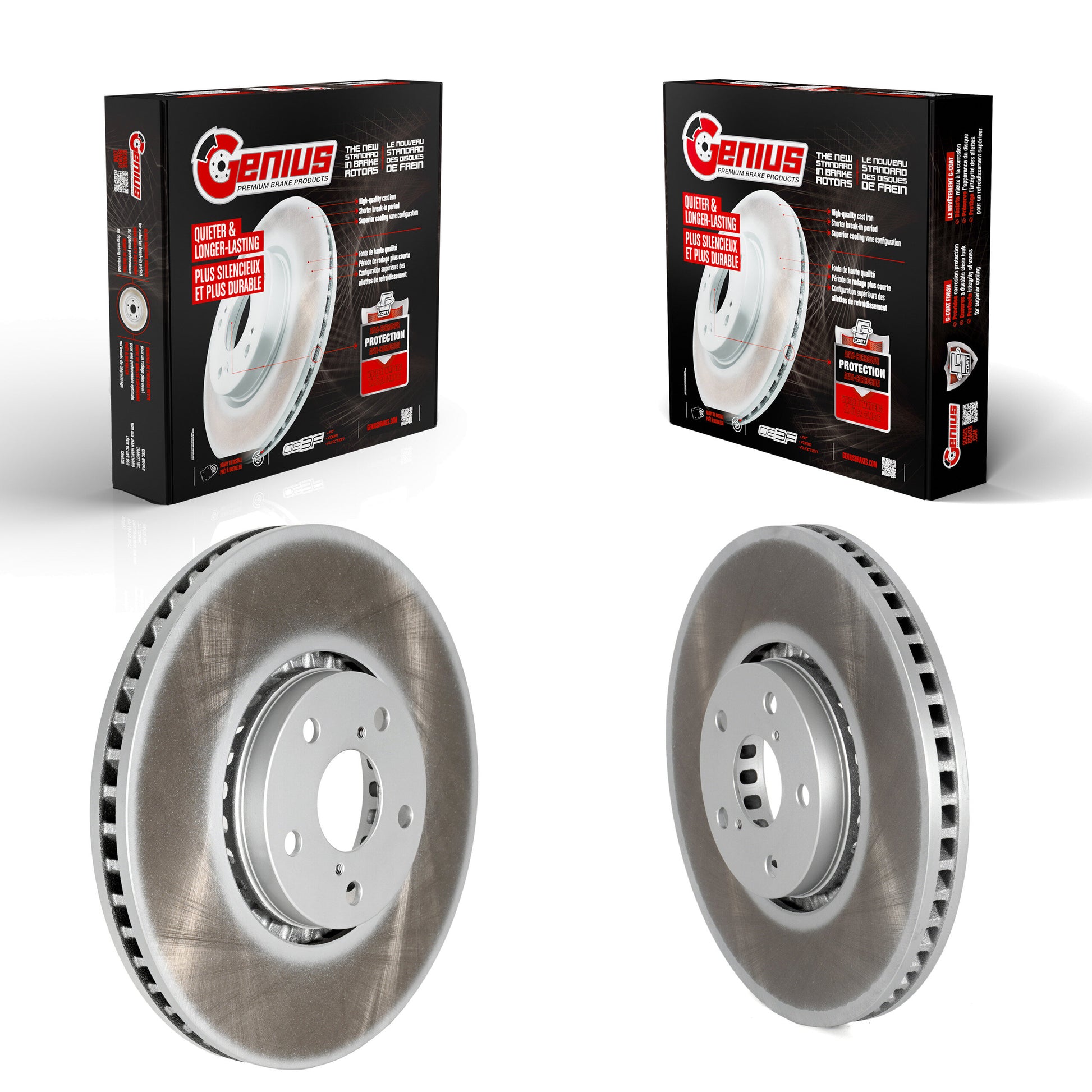 Genius KG-101485 Disc Brake Rotor for 2006-2020 Lexus IS350, Lexus IS300 and More - Front