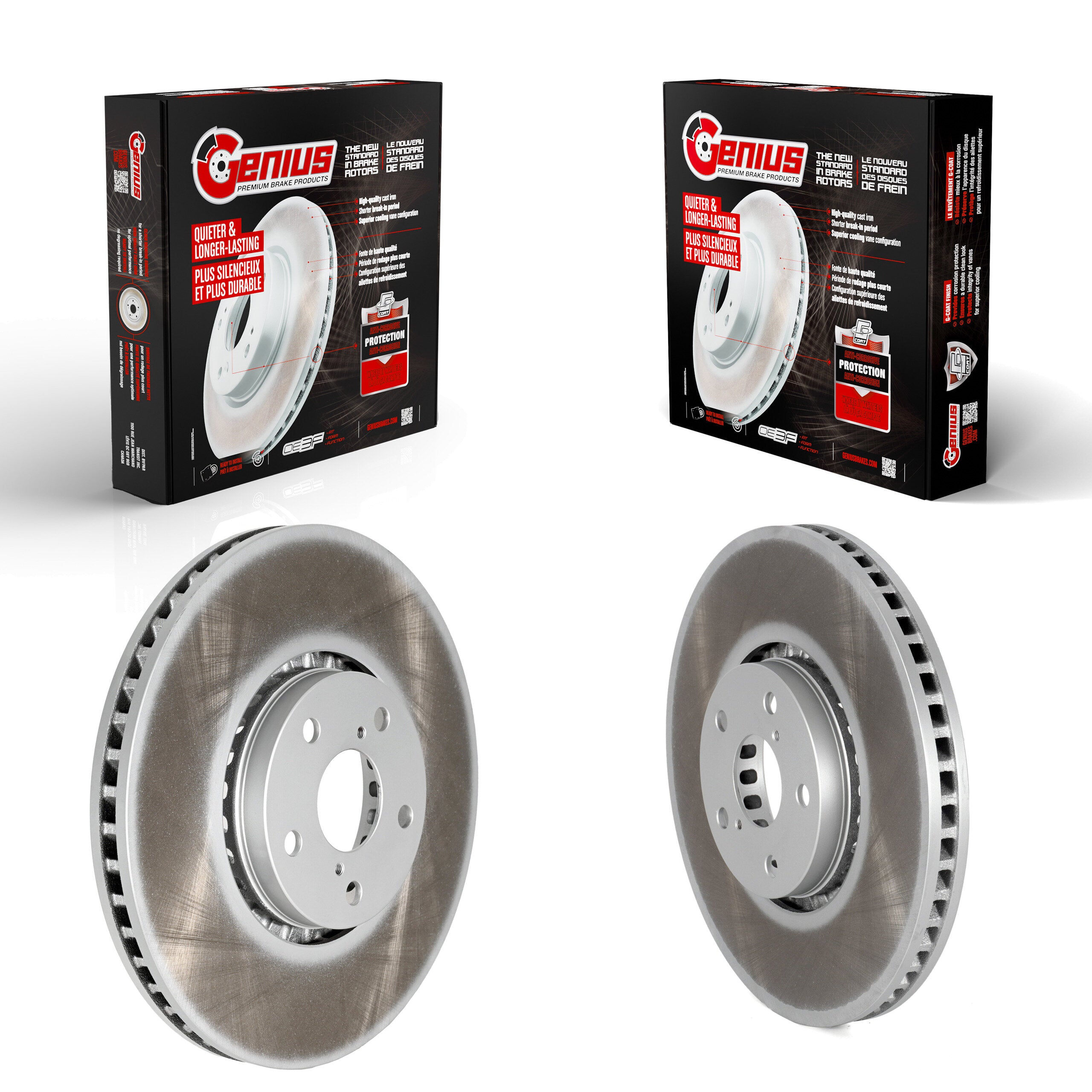 Genius KG-101485 Disc Brake Rotor for 2006-2020 Lexus IS350, Lexus IS300 and More - Front