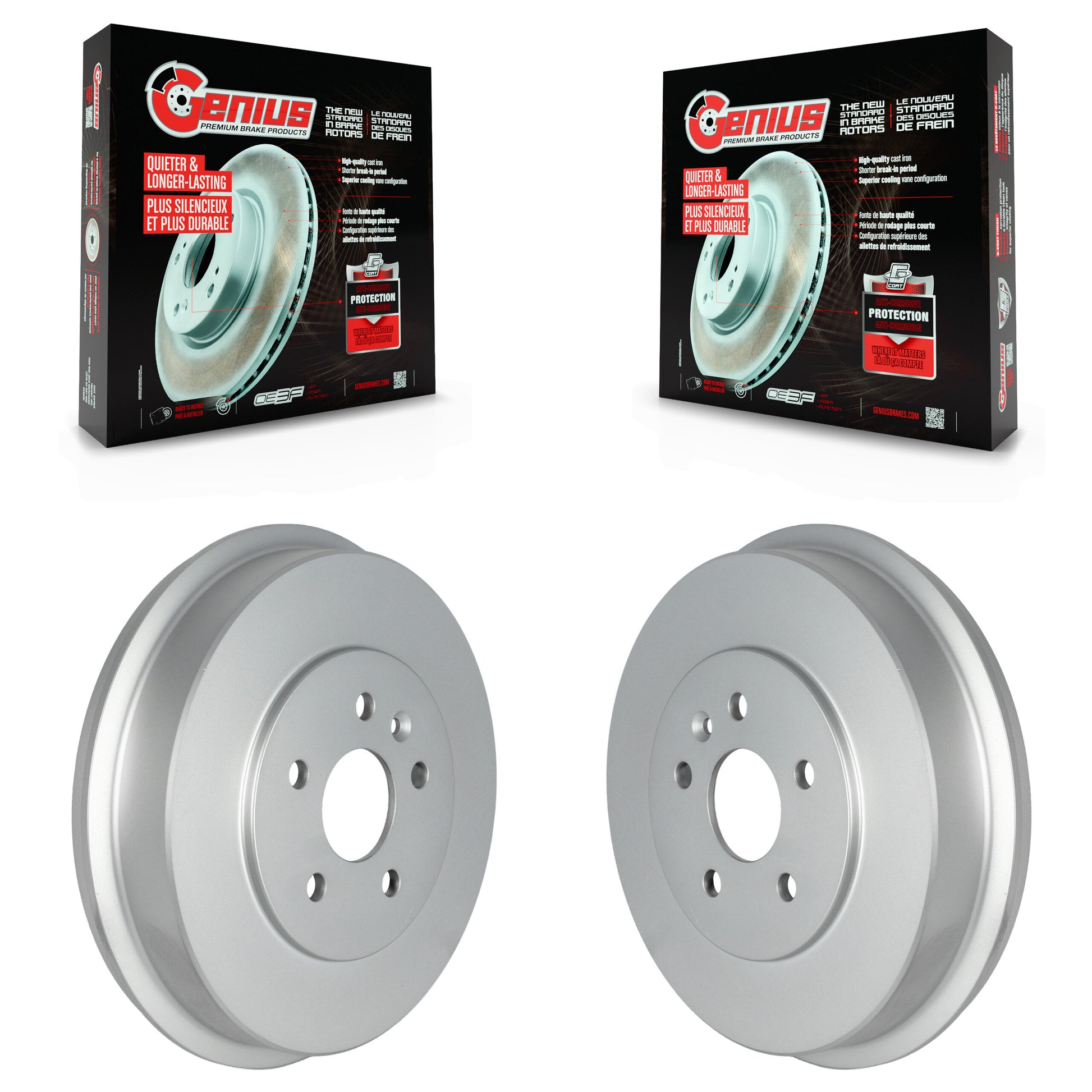 Genius KG-101490 Brake Drum for 2011-2016 Chevrolet Cruze, Chevrolet Cruze Limited - Rear