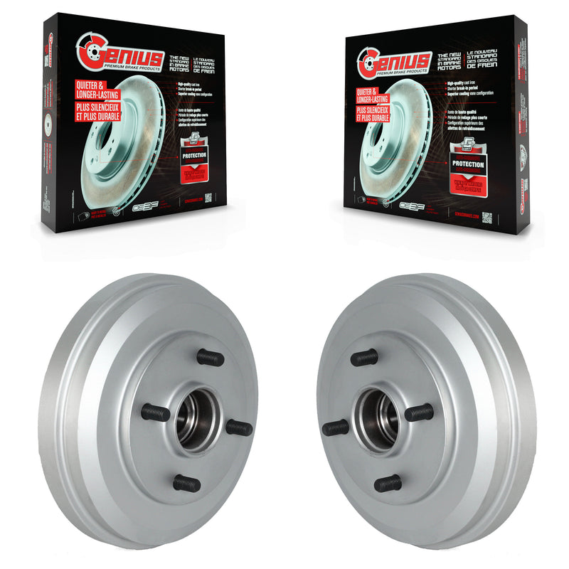 Genius KG-101491 Brake Drum for 2009-2011 Ford Focus - Rear