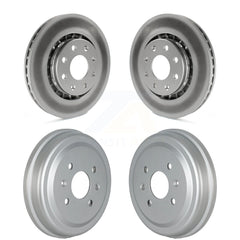 Genius KG-101493 Disc Brake Rotor and Hub Assembly for 2004-2015 Chevrolet Spark, Pontiac G3 and More - Front and Rear