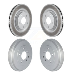 Genius KG-101497 Disc Brake Rotor and Hub Assembly for 2017-2019 Nissan Sentra - Front and Rear