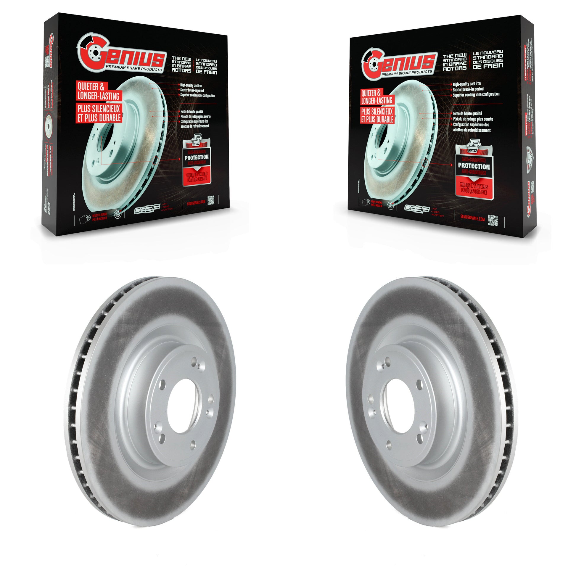 Genius KG-101515 Disc Brake Rotor for 2009-2011 Hyundai Genesis - Front