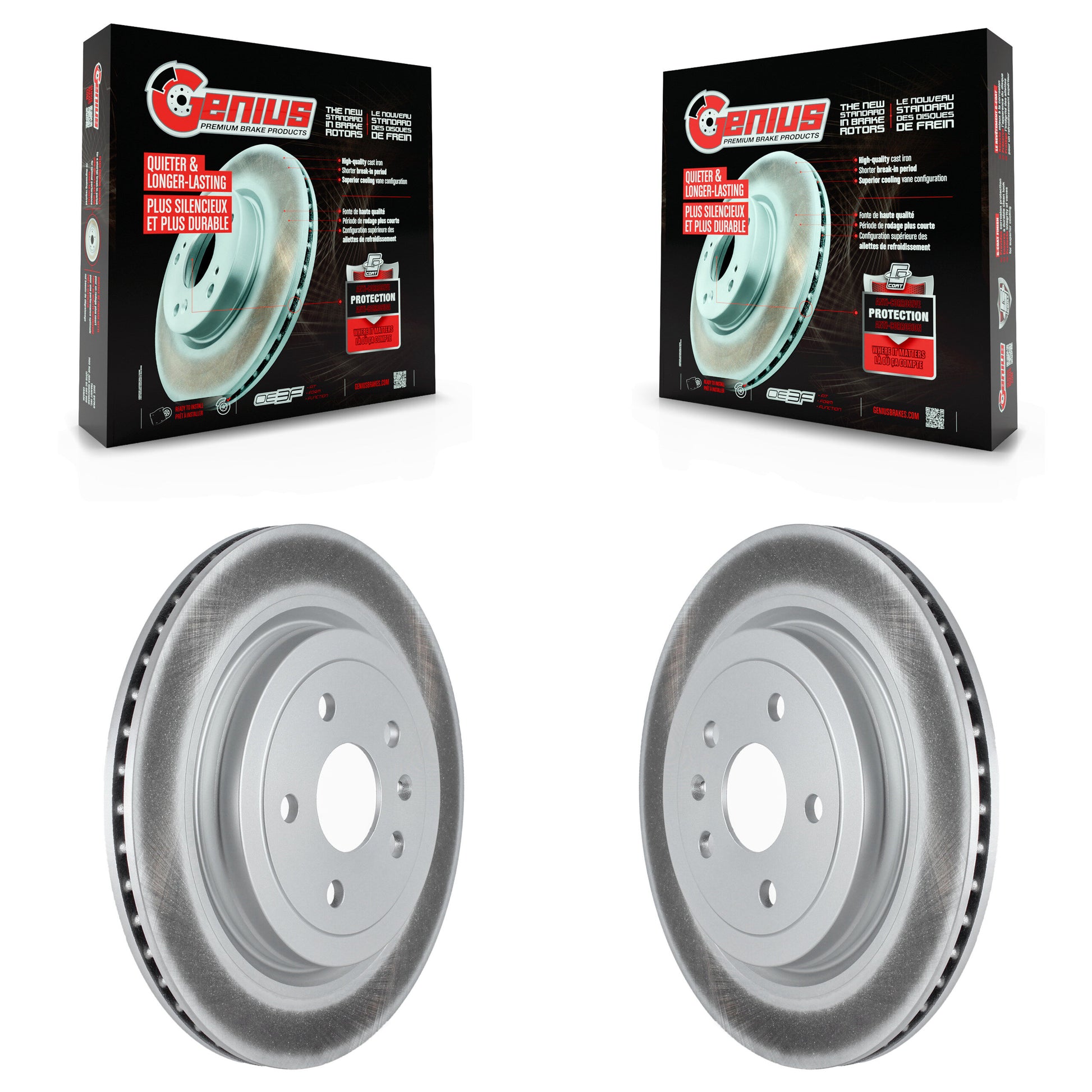 Genius KG-101519 Disc Brake Rotor for 2008-2014 Cadillac CTS - Rear