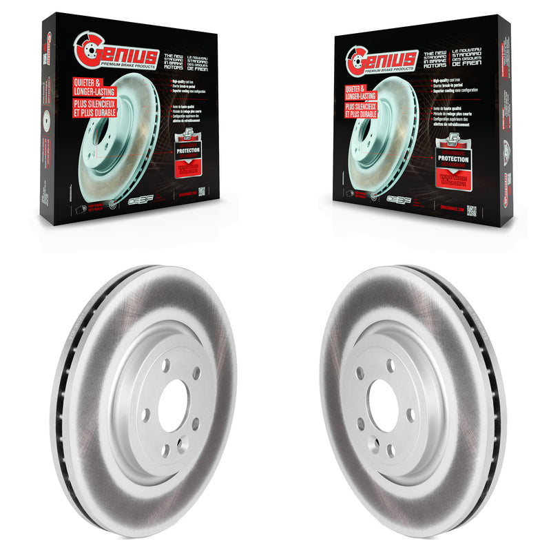 Genius KG-101596 Disc Brake Rotor for 2017-2020 Jaguar F-Pace, Land Rover Range Rover Velar - Front