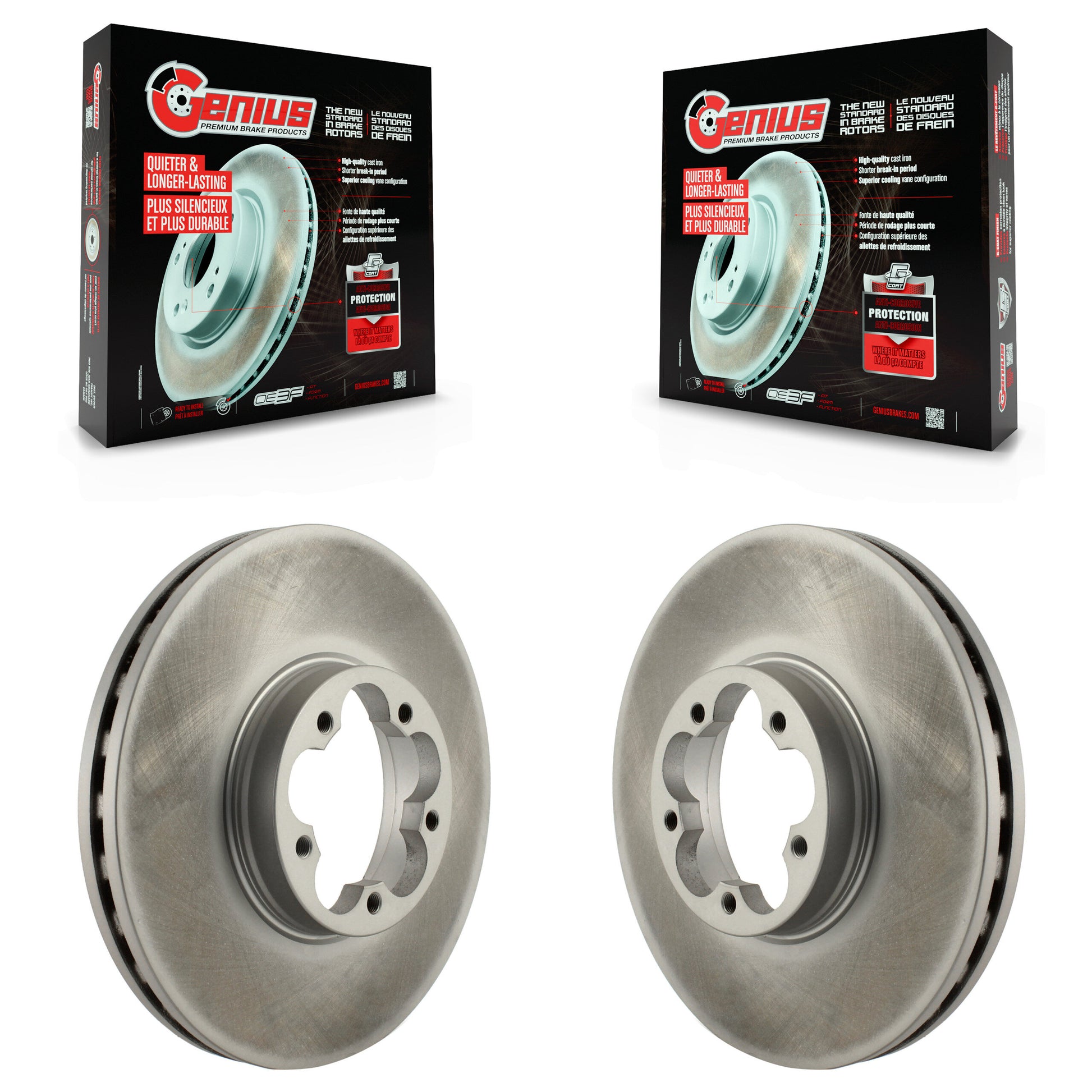 Genius KG-101607 Disc Brake Rotor for 2015-2023 Ford Transit-350 HD - Front