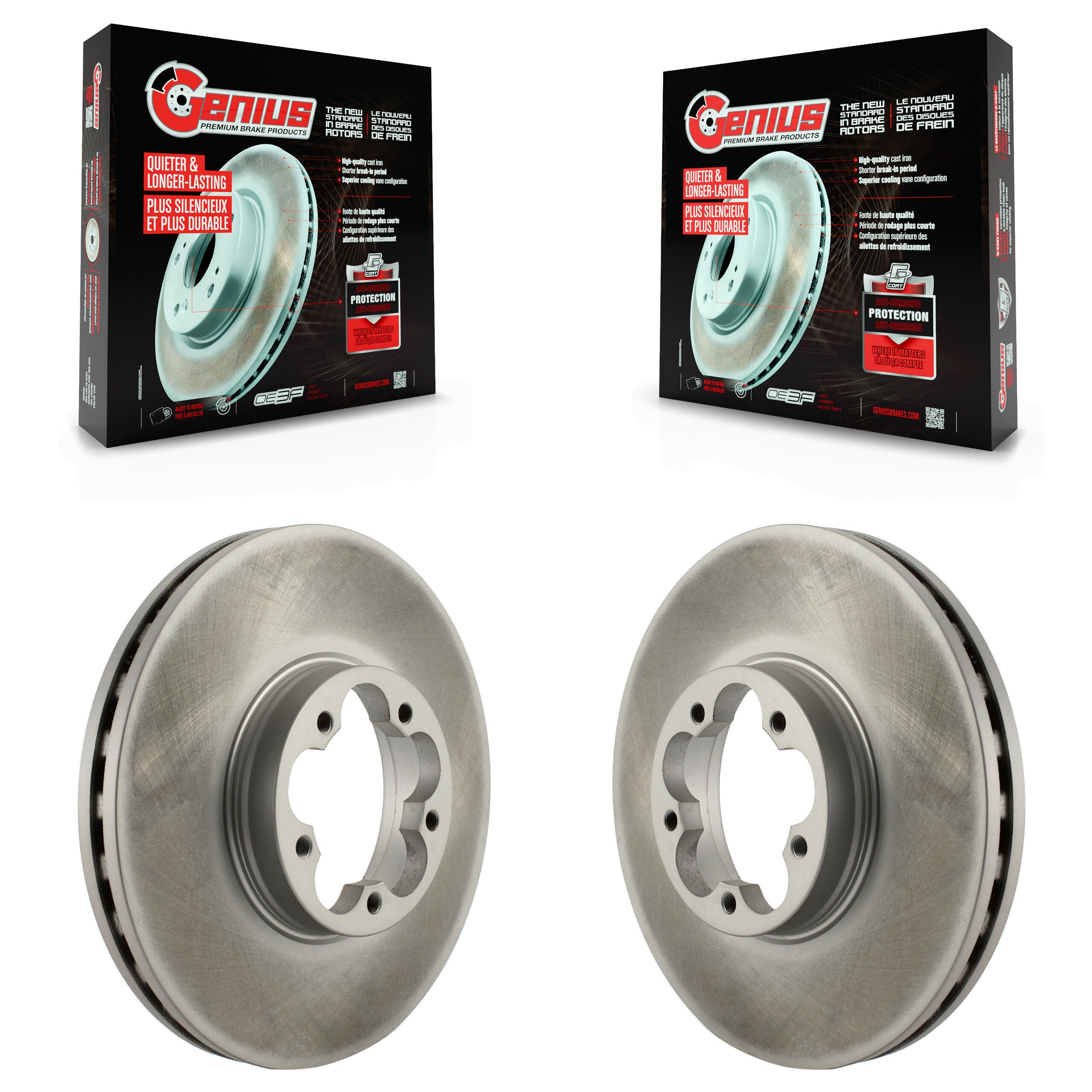 Genius KG-101607 Disc Brake Rotor for 2015-2023 Ford Transit-350 HD - Front
