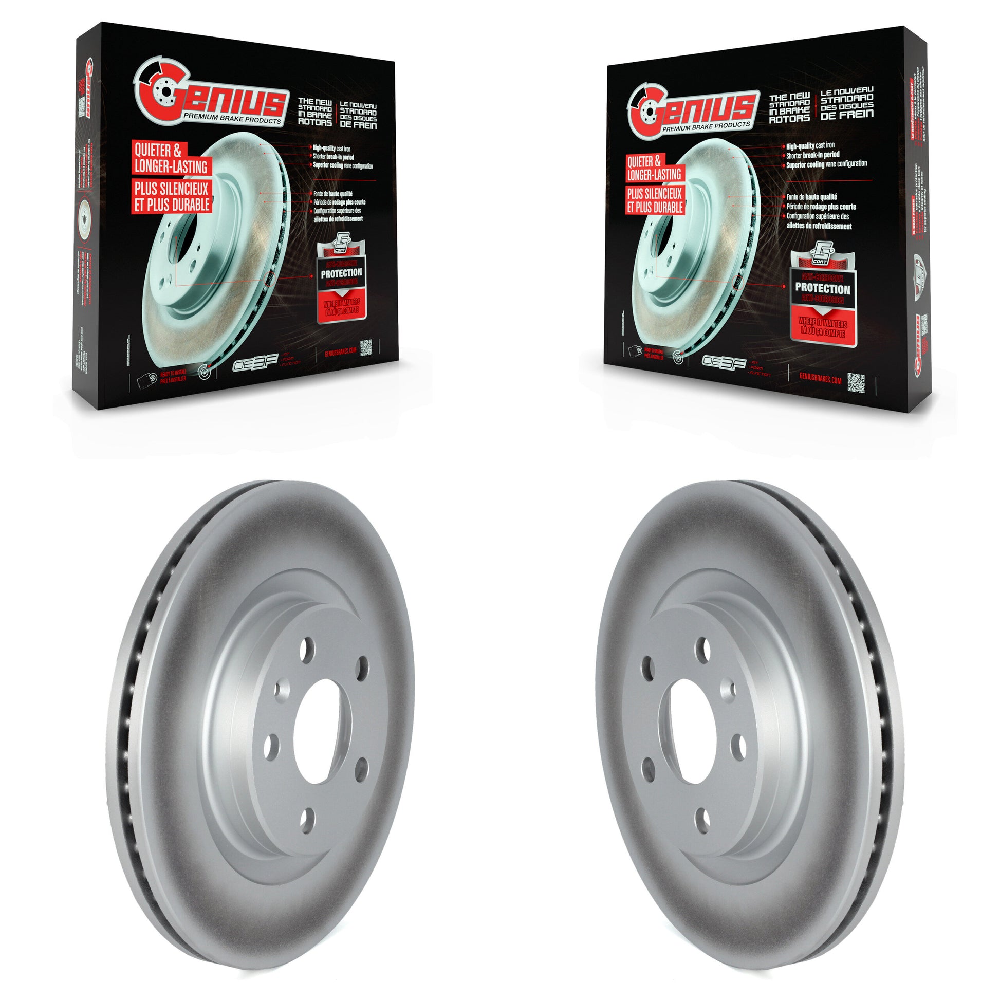 Genius KG-101613 Disc Brake Rotor for 2019-2025 Volvo XC40 - Front