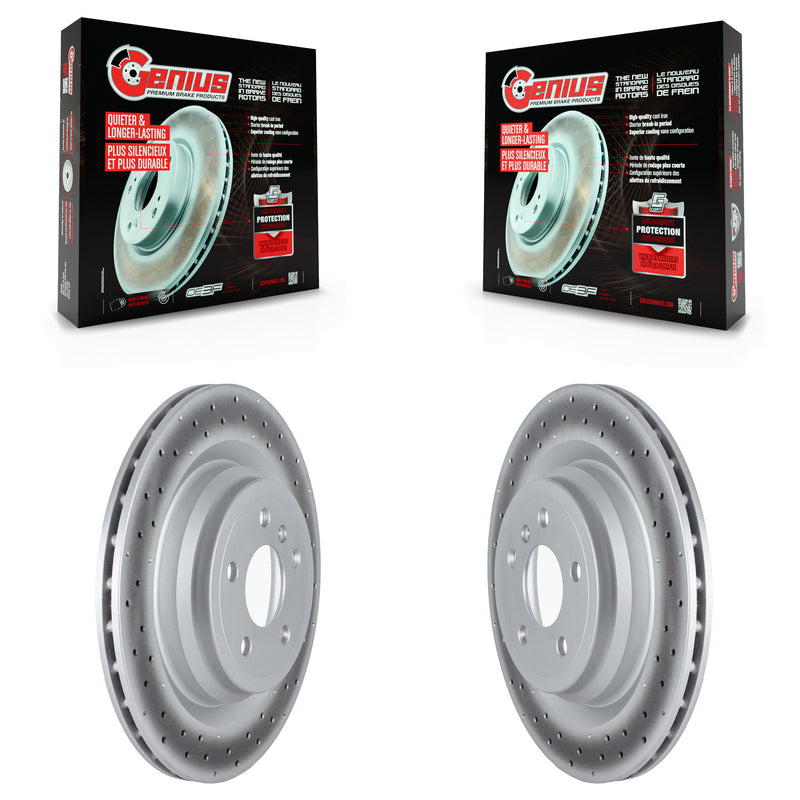 Genius KG-101634 Disc Brake Rotor for 2013-2019 Mercedes-Benz GLE43 AMG, Mercedes-Benz GLE300d and More - Rear