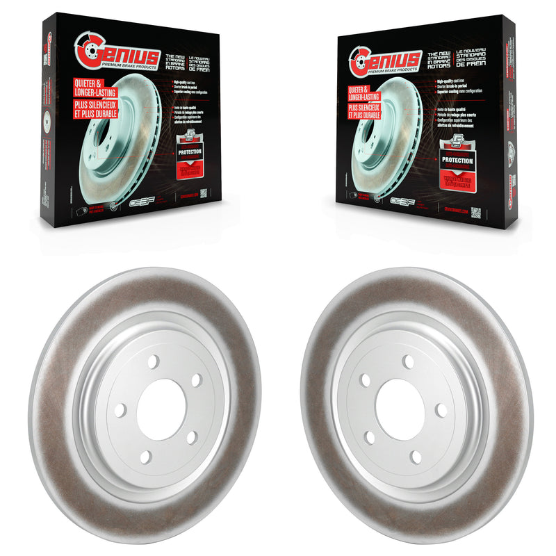 Genius KG-101653 Disc Brake Rotor for 2020-2024 Ford Mustang, Ford Explorer - Rear