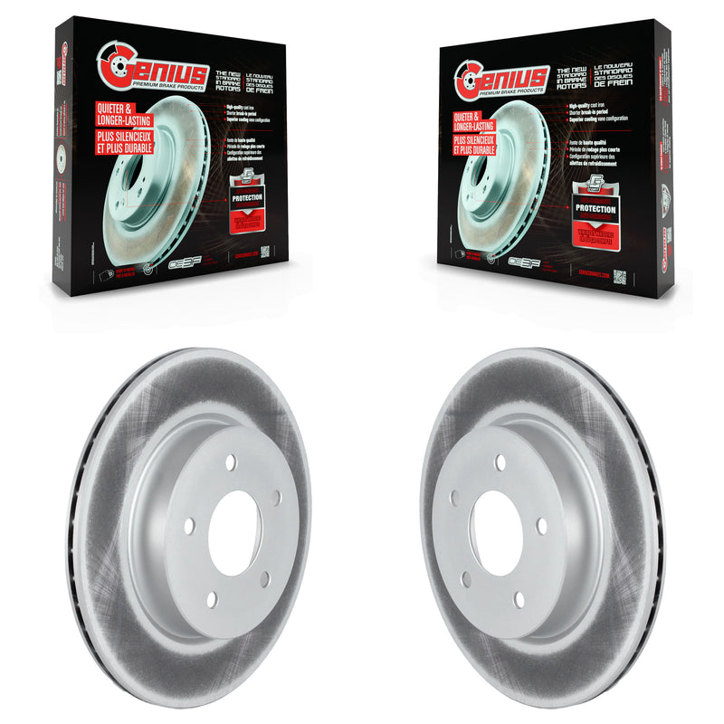 Genius KG-101665 Disc Brake Rotor for 2017-2025 Nissan Rogue, Nissan Rogue Sport and More - Rear