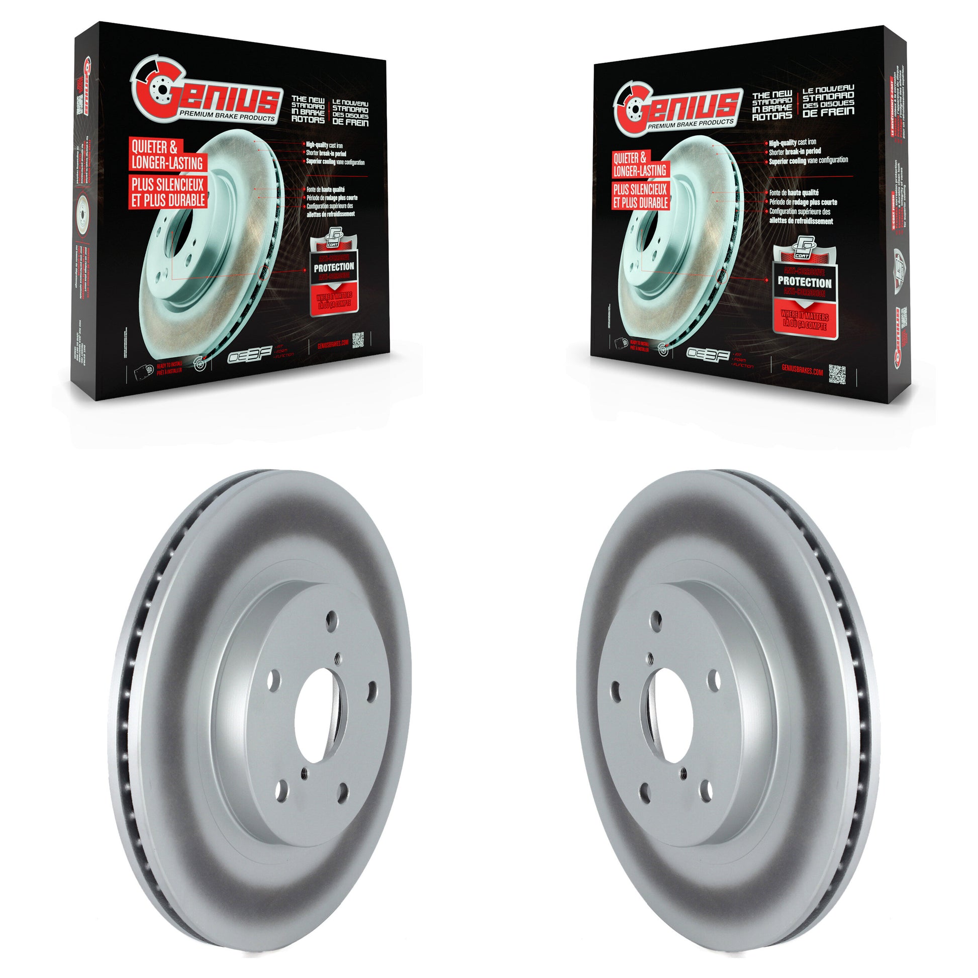 Genius KG-101719 Disc Brake Rotor for 2019-2022 Subaru Forester - Front