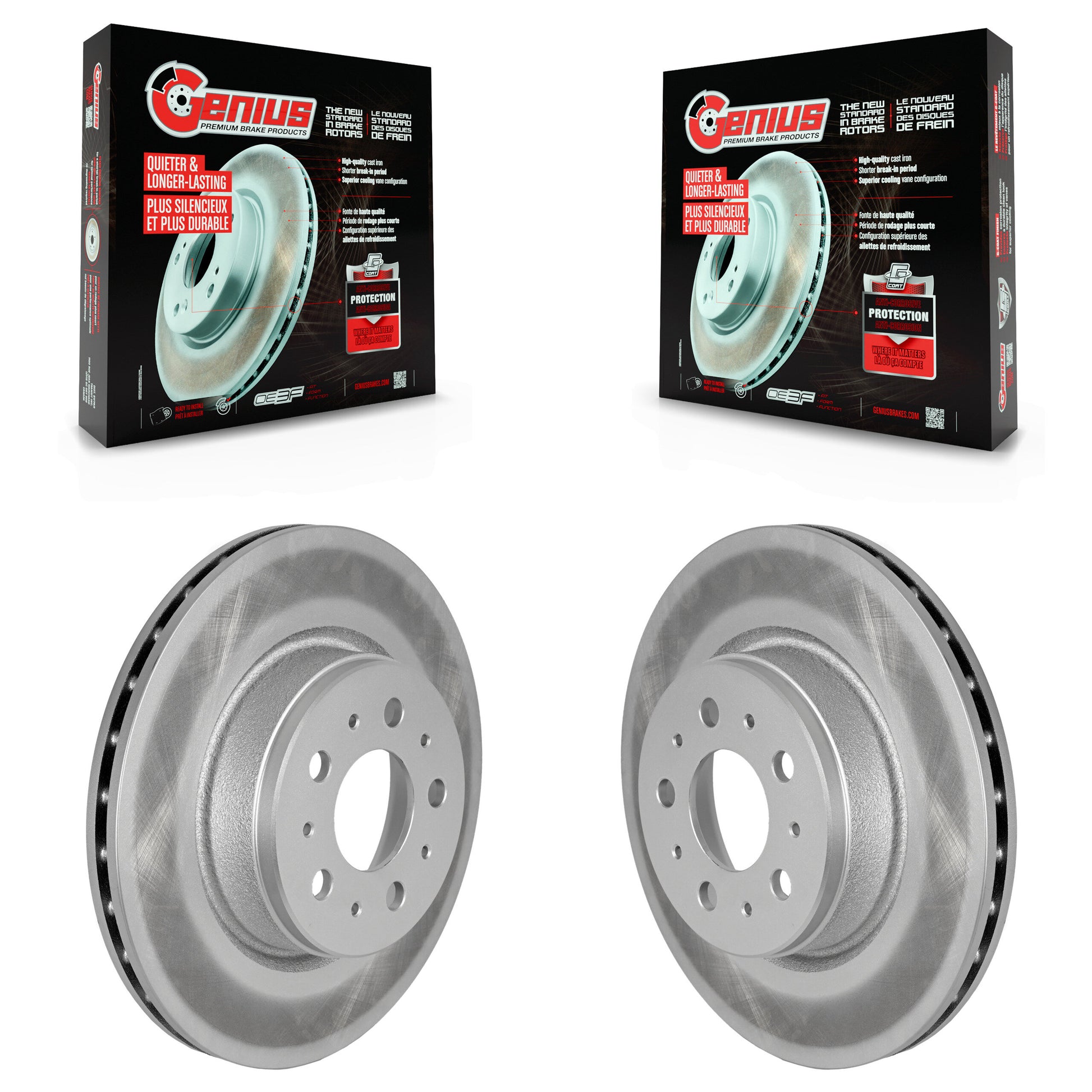 Genius KG-101721 Disc Brake Rotor for 2017-2022 Tesla 3 - Front