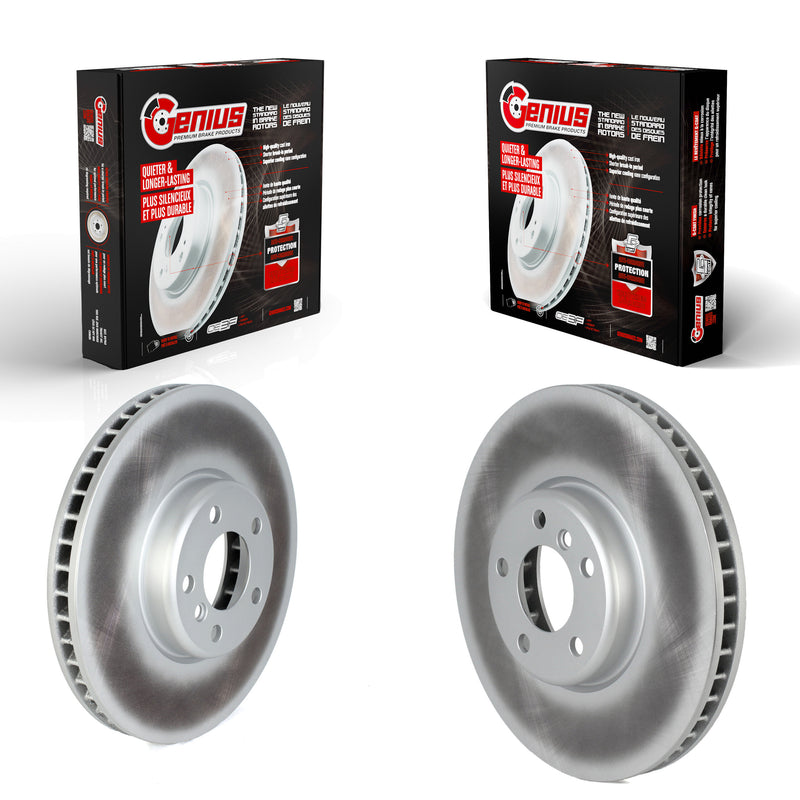 Genius KG-101725 Disc Brake Rotor for 2010-2018 BMW 740Ld xDrive, BMW 528i and More - Front