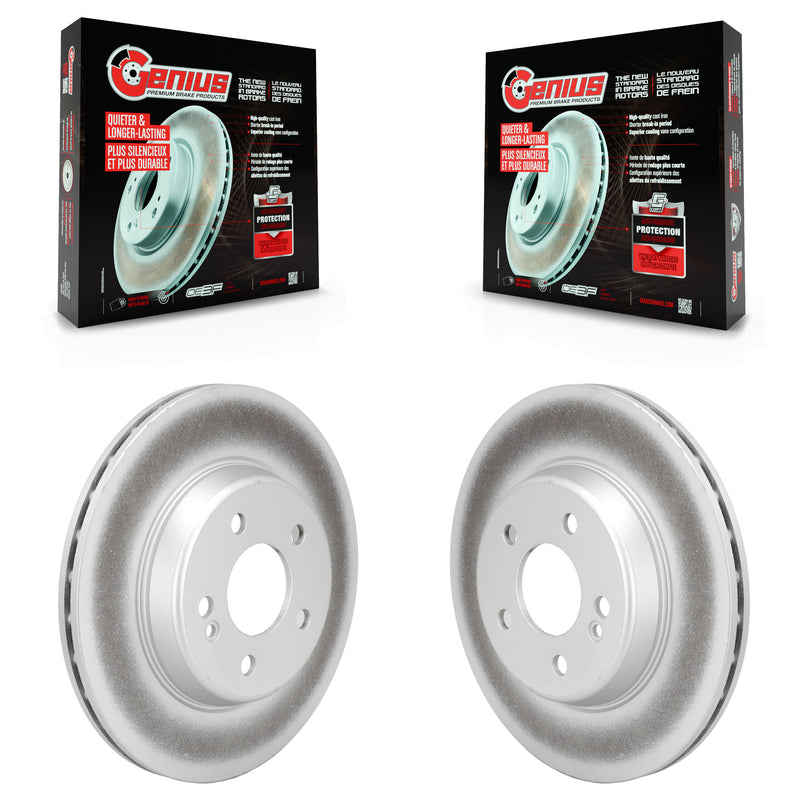 Genius KG-101799 Disc Brake Rotor for 2015-2021 Mercedes-Benz E350, Mercedes-Benz C300 and More - Rear