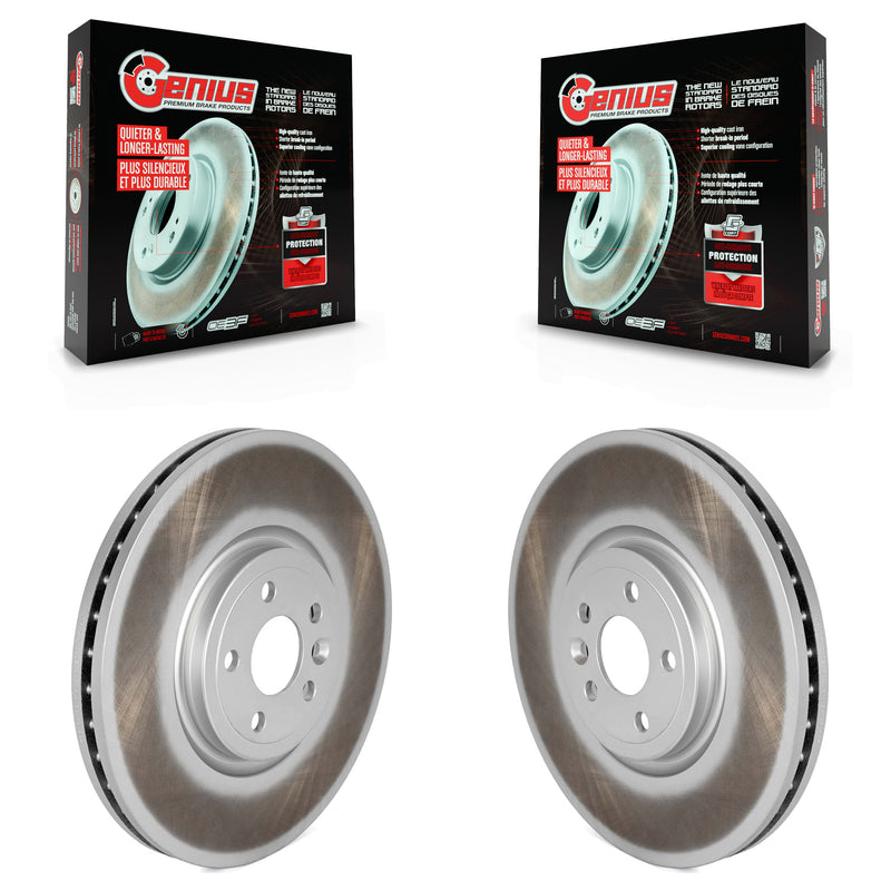 Genius KG-101810 Disc Brake Rotor for 2017-2020 Jaguar I-Pace, Jaguar F-Pace, Land Rover Range Rover Velar - Front