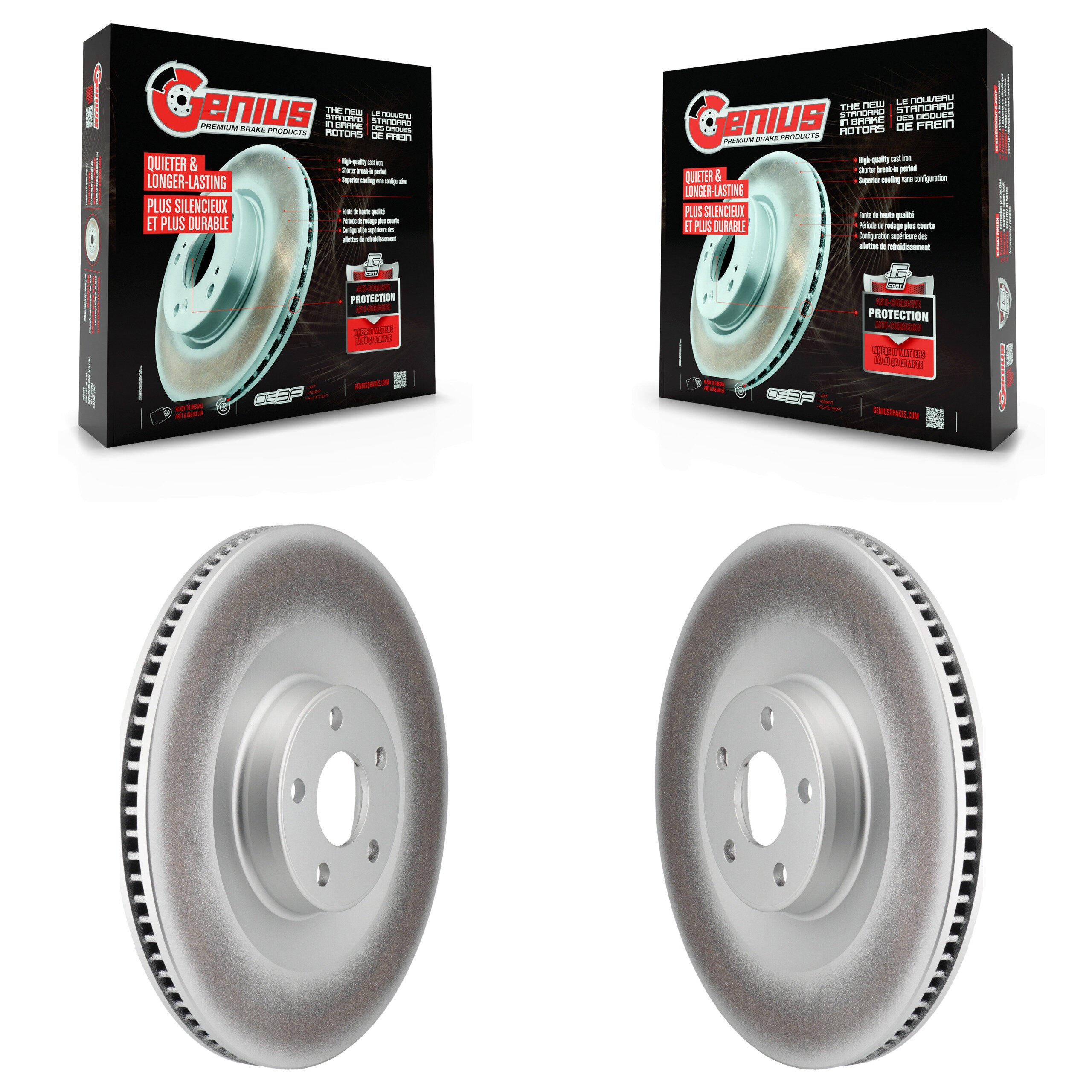 Genius KG-101859 Disc Brake Rotor for 2021-2023 Ford Mustang Mach-E - Front