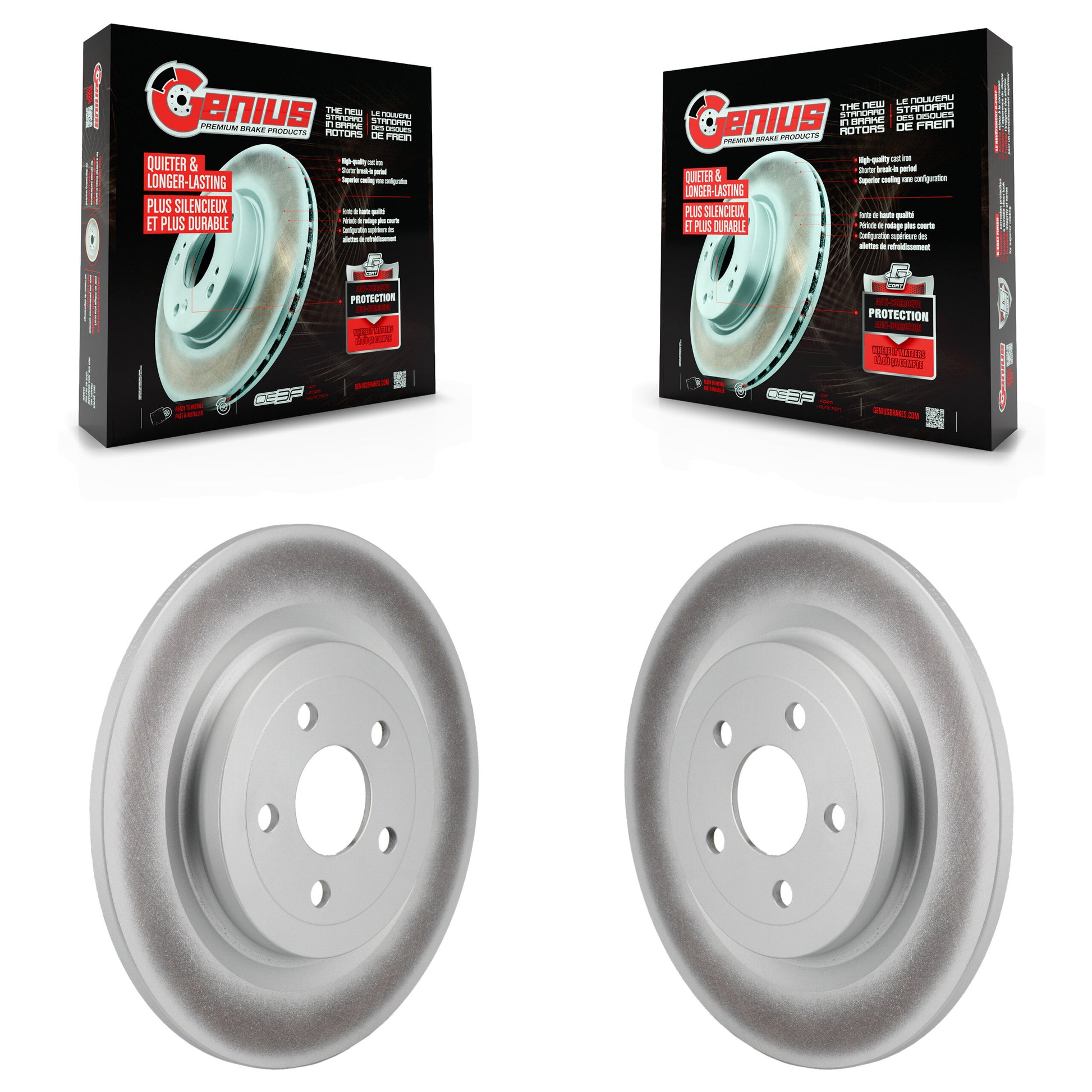 Genius KG-101863 Disc Brake Rotor for 2021-2023 Ford Mustang Mach-E - Rear